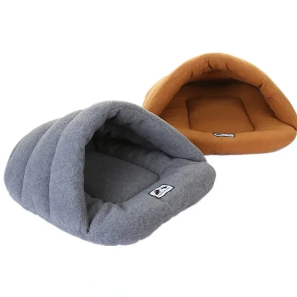 Winter warm slipper shape pet cushion house dog bed dog house soft comfortable cat dog bed house high quality products - Image 2